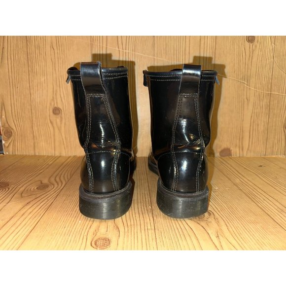 Dr. Martens Grace Black Patent Leather Capper Boots Size 9 Ribbon Laces - Picture 9 of 9